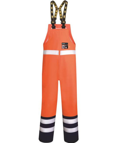 Voděodolné kalhoty s laclem ARDON®AQUA 501/A oranžové - DOPRODEJ L