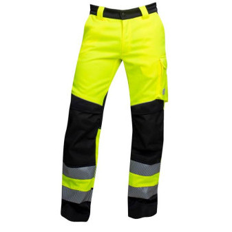 Reflexní kalhoty ARDON®SIGNAL+ žluto-černé zkrácené | H5932/
