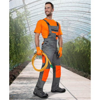 Kalhoty s laclem ARDON®2STRONG šedo-oranžové | H9602/
