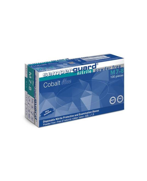 Jednorázové rukavice SEMPERGUARD® Cobalt 07/S - nepudrované - modré | A5057/07