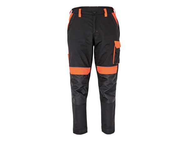 MAX VIVO kalhoty pánské černá/oranžová