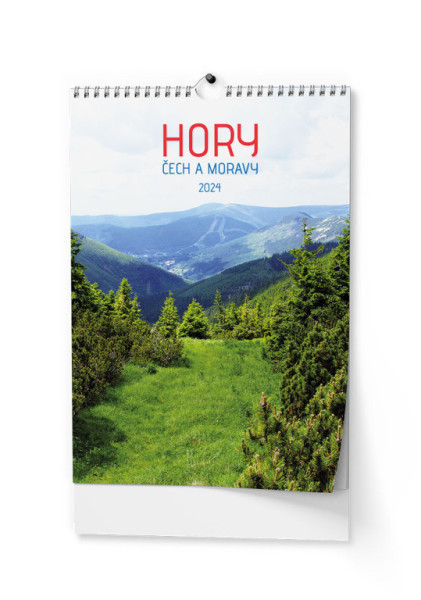 Kalendář nástěnný A3 Hory Čech a Moravy BNG5