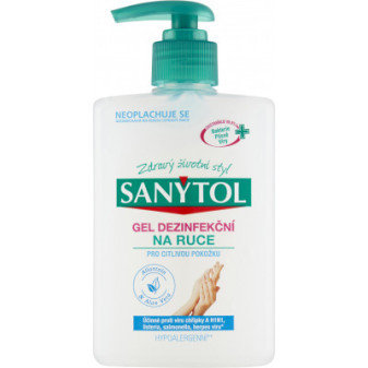 Dezinfekce rukou gel Sanytol Sensitive 250ml