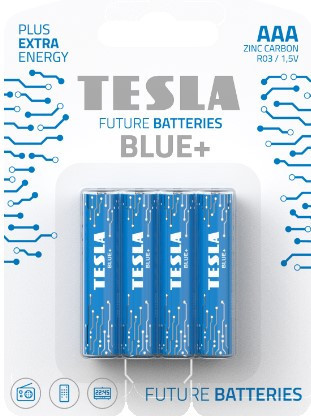 Baterie Tesla Blue+ AAA (LR03/mikrotužkové) 4ks