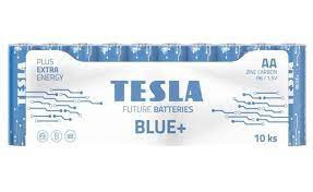 Baterie Tesla Blue+ Zinc Carbon AA (R06/tužkové) 1,5V 10ks