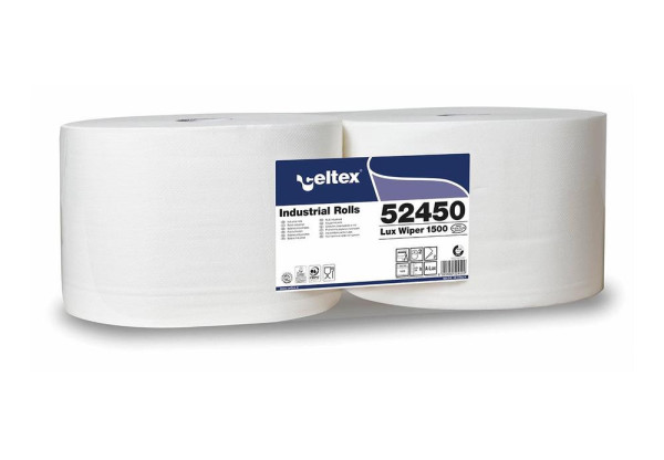 Utěrky papírové průmyslové Celtex White Lux 1500 2vrs. bílé 2ks 52450