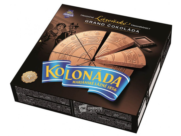 Oplatky Kolonáda lázeňské trojhránky grand čokoláda Opavia 200g / prodej po balení