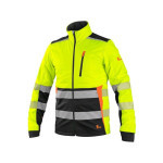 Bunda CXS BENSON, výstražná, softshell, žluto-černá, vel. XL | 1117-001-160-95