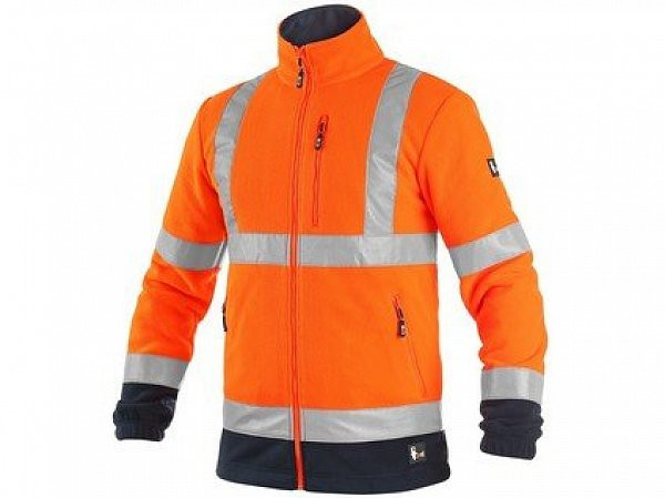 Bunda CXS PRESTON, výstražná, pánská, oranžovo-modrá, vel. XL