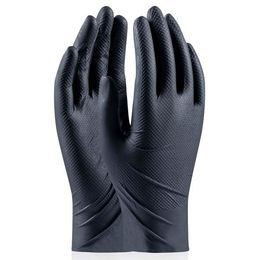 Rukavice CXS STERN BLACK, jednorázové, nitrilové, vel. 10