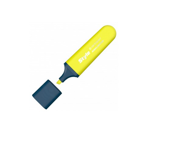 Zvýrazňovač Centropen highlighter style 6252 žlutý klínový hrot 1-4,6mm