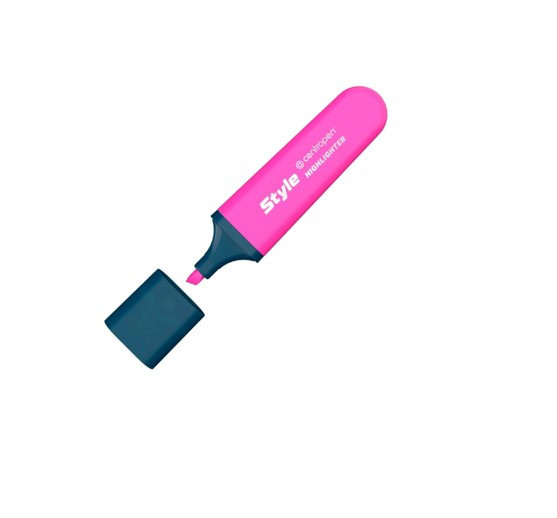 Zvýrazňovač Centropen highlighter style 6252 růžový klínový hrot 1-4,6mm