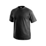 Tričko s krátkým rukávem DANIEL, černé, vel. 3XL | 1610-001-800-97