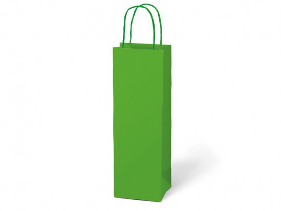Taška MFP na láhev T12 kraft 12x36x9cm zelená