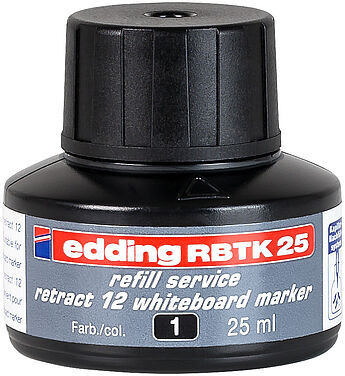 Inkoust Edding BTK25 černý 25ml do popisovačů na tabule