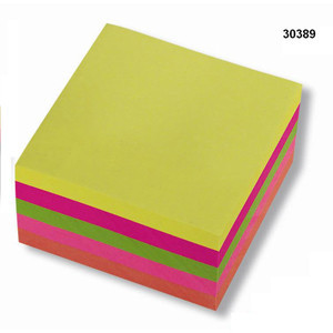 Bloček samolepící 76x76mm 5 neon barev 5x80 listů Concorde