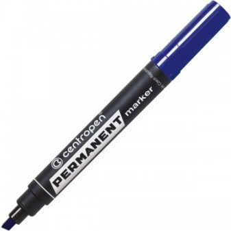 Značkovač Centropen 8576 permanent modrý klínový hrot 1-4,6mm