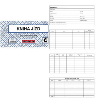 Tiskopis Kniha jízd firem. a soukr. vozidla 1/3 A4 24 stran BALOUŠEK ET315