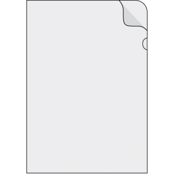 Obal A5 "L" čirý PVC 120mic 100ks