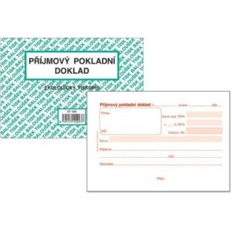 Tiskopis Příjmový pokl. doklad A6 50 listů BALOUŠEK ET020