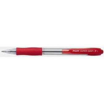 Kuličkové pero Pilot super grip červené / náplň 2110