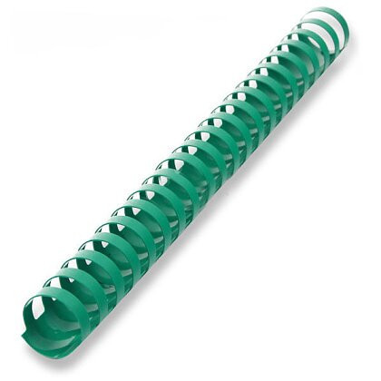 Kroužková vazba 28,5mm zelená 211-245listů/80g 50ks