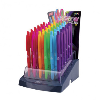 Kuličkové pero Easy Rainbow trojhranné semi gel mix barev
