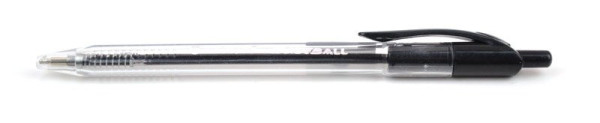 Kuličkové pero Centropen Slide ball 2225 plast 0,3mm černé tělo čiré