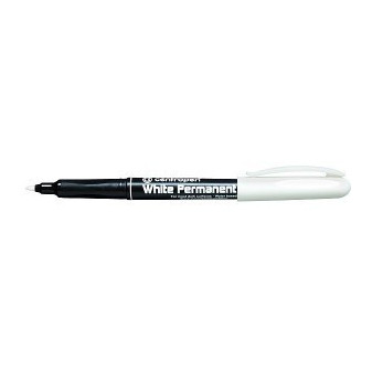 Popisovač Centropen 2686 permanent bílý válcový hrot 1,2mm