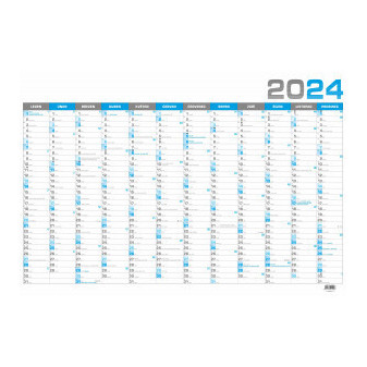 Kalendář nástěnný roční B1 modrý BKA4