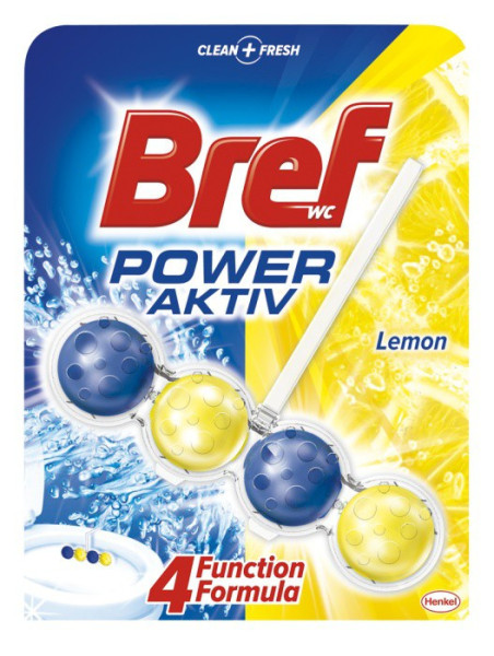 WC závěs kuličky Bref Power aktiv citron 50g