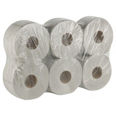 Toaletní papír Jumbo 190mm 1vrs. recykl 6ks prodej po balení         (1106)