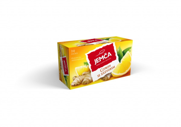 Čaj Jemča citron se zázvorem 20x2g