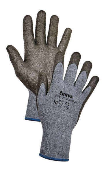 DUNNOCK rukavice máčená nitril/guma - 8
