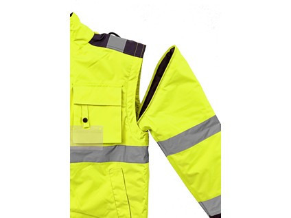 Bunda LUTON, výstražná, žluto-modrá, vel. 3XL