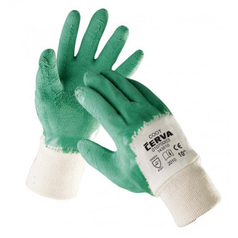 COOT rukavice máč. v zeleném latex