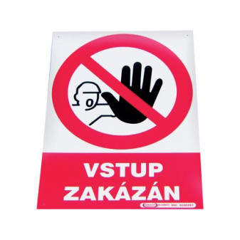 Tabulka "Vstup zakázán"