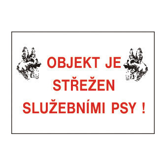 12721 T.Pozor-Objekt střež.-bezp.tabulka
