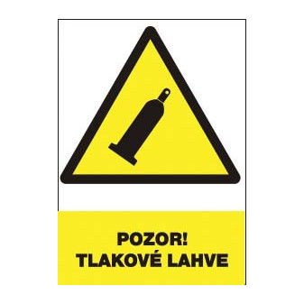 12362 T.Pozor!Tlakové láhve