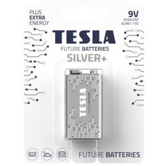 Baterie Tesla SILVER+ Alkalické 9V 6LR61