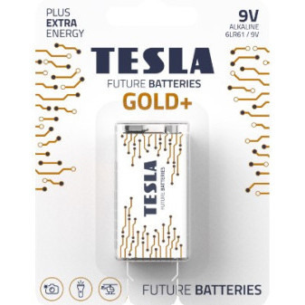 Baterie Tesla Gold+ Alkalické 6LR61 9V