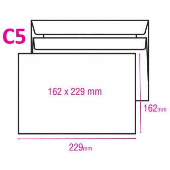 Obálka C5 samolepící 1000ks /odběr pouze po balení
