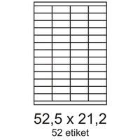 Etikety 52,5x21,2mm 52 etiket na archu 100listů Labels