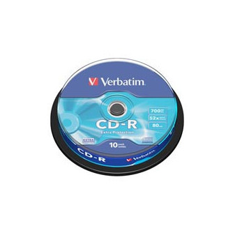 CD-R Verbatim 52x 700MB cake 10ks      (43437)