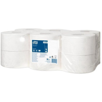 Toaletní papír Jumbo 190mm 2vrs. Tork Advanced T2 850útržků 12ks / prodej po balení