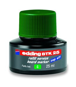 Inkoust Edding BTK25 zelený 25ml do popisovačů na tabule