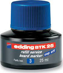 Inkoust Edding BTK25 modrý 25ml do popisovačů na tabule