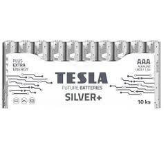 Baterie Tesla SILVER+ Alkalické AAA (LR03, mikrotužkové, shrink) 10ks New design