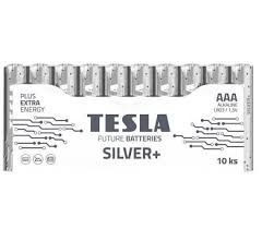 Baterie Tesla SILVER+ Alkalické AAA (LR03, mikrotužkové) 10ks