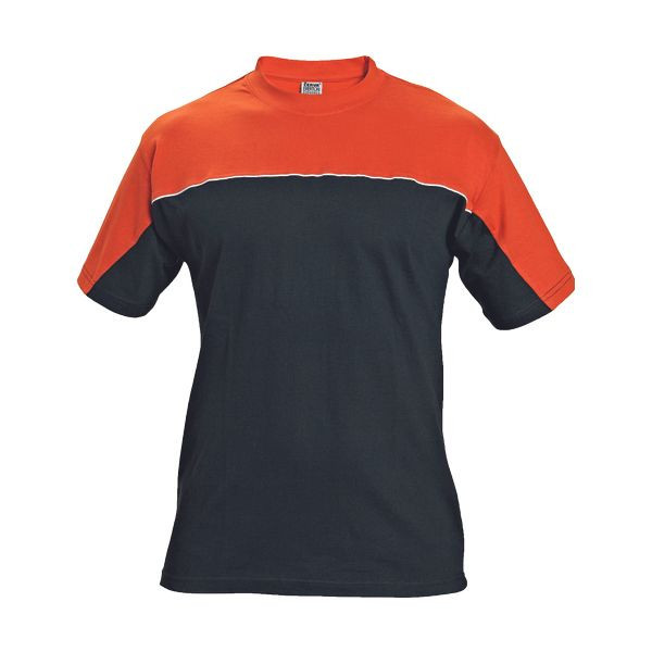 EMERTON triko pánské černá/oranžová 2XL